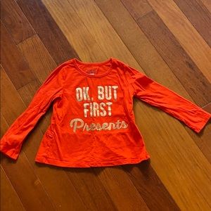 Adorable holiday shirt for little girl
